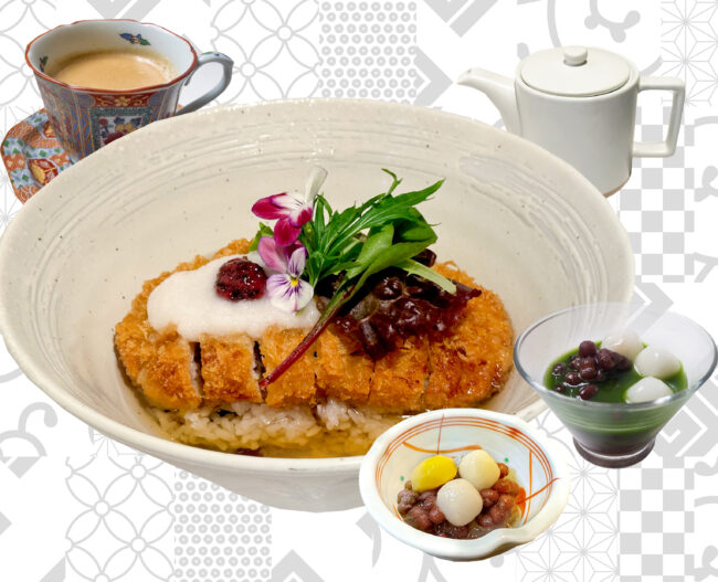 とんかつほうじ茶出汁茶漬けセット