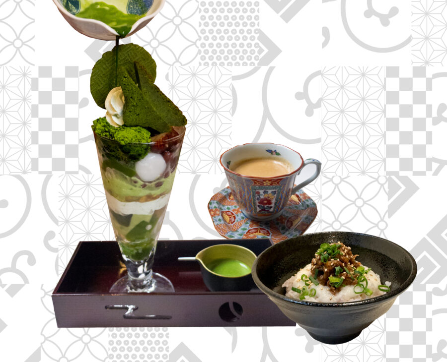 濃厚抹茶づくしパフェセット